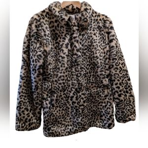 Leopard Faux Fur Jacket